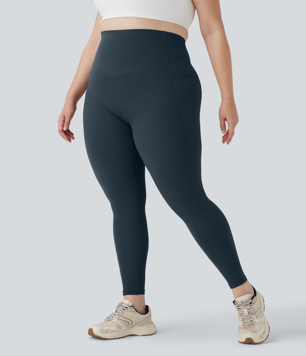 Legging d'entraînement gainant galbant taille haute grande taille avec poches Halara UltraSculpt™