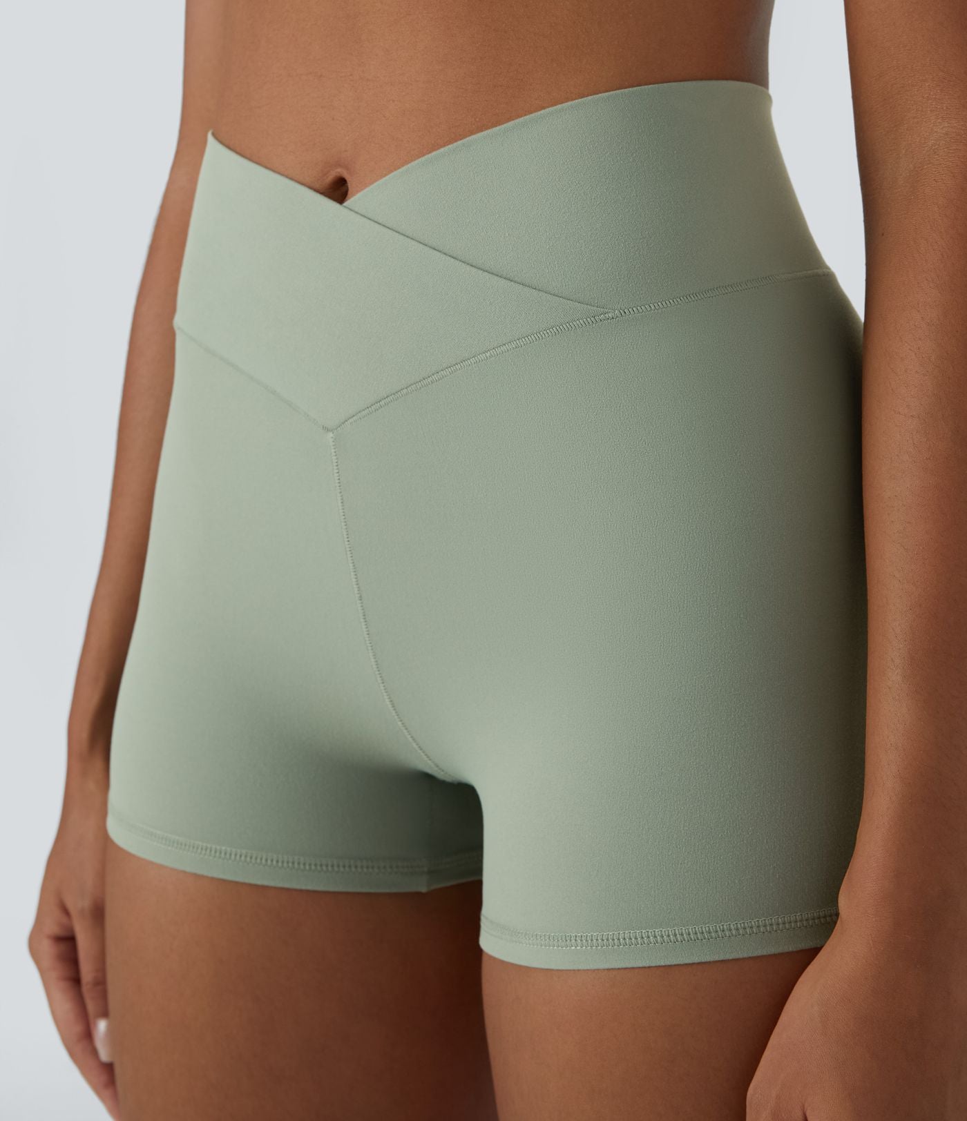 Softlyzero™ Short 7,5cm Biker Taille Haute Croisé Uni