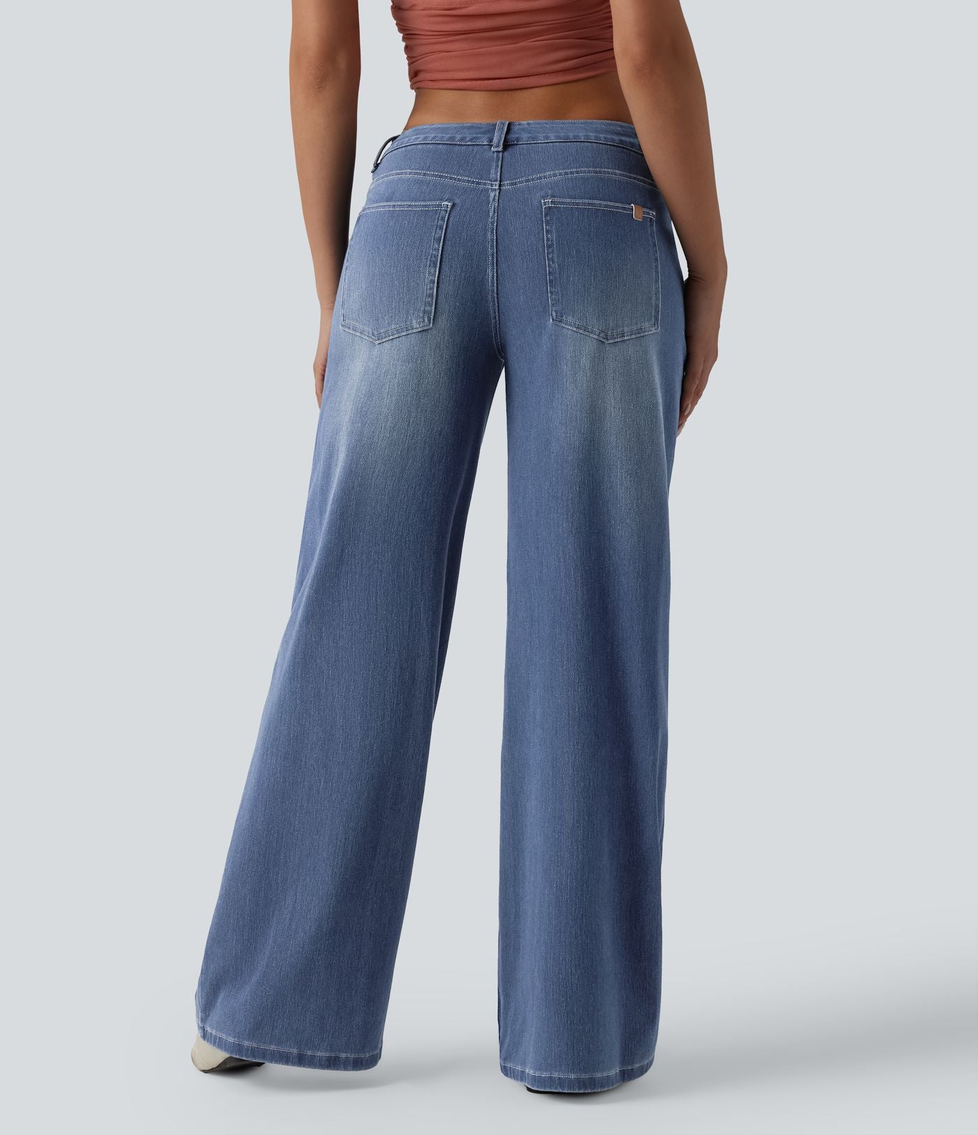 Jean large décontracté Halara Flex™ taille basse avec poches