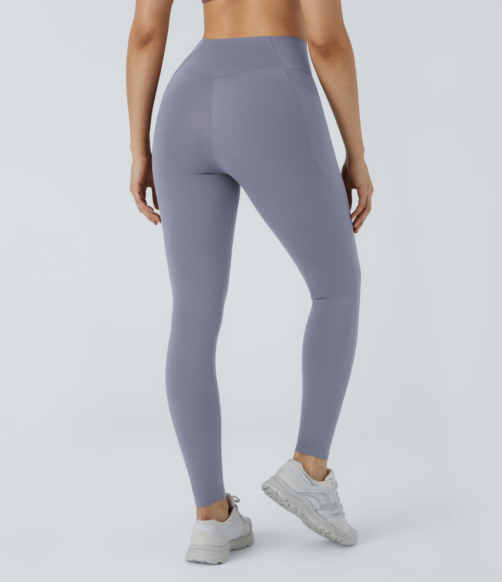 Patitoff™ 2.0 Legging Yoga Résistant Poils d'Animaux Taille Haute Croisée Poches Latérales