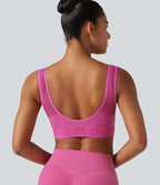 Brassière de sport OneForm Seamless Flow sans couture à col V, maintien léger, pour le yoga