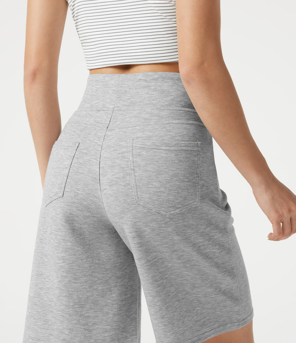 Short ample casual taille haute 25,5 cm avec poches