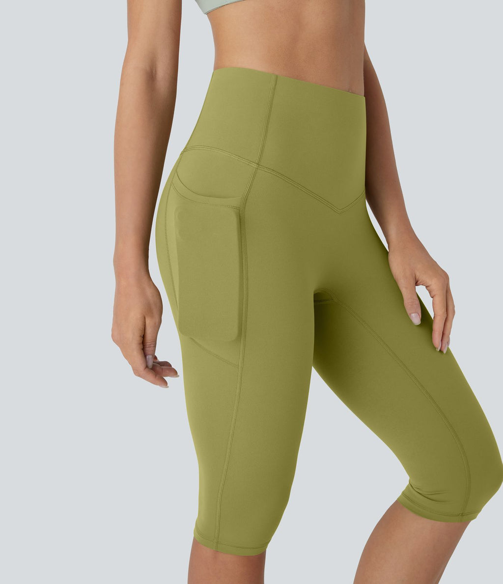Legging corsaire de yoga gainant taille haute avec poches Halara UltraSculpt™