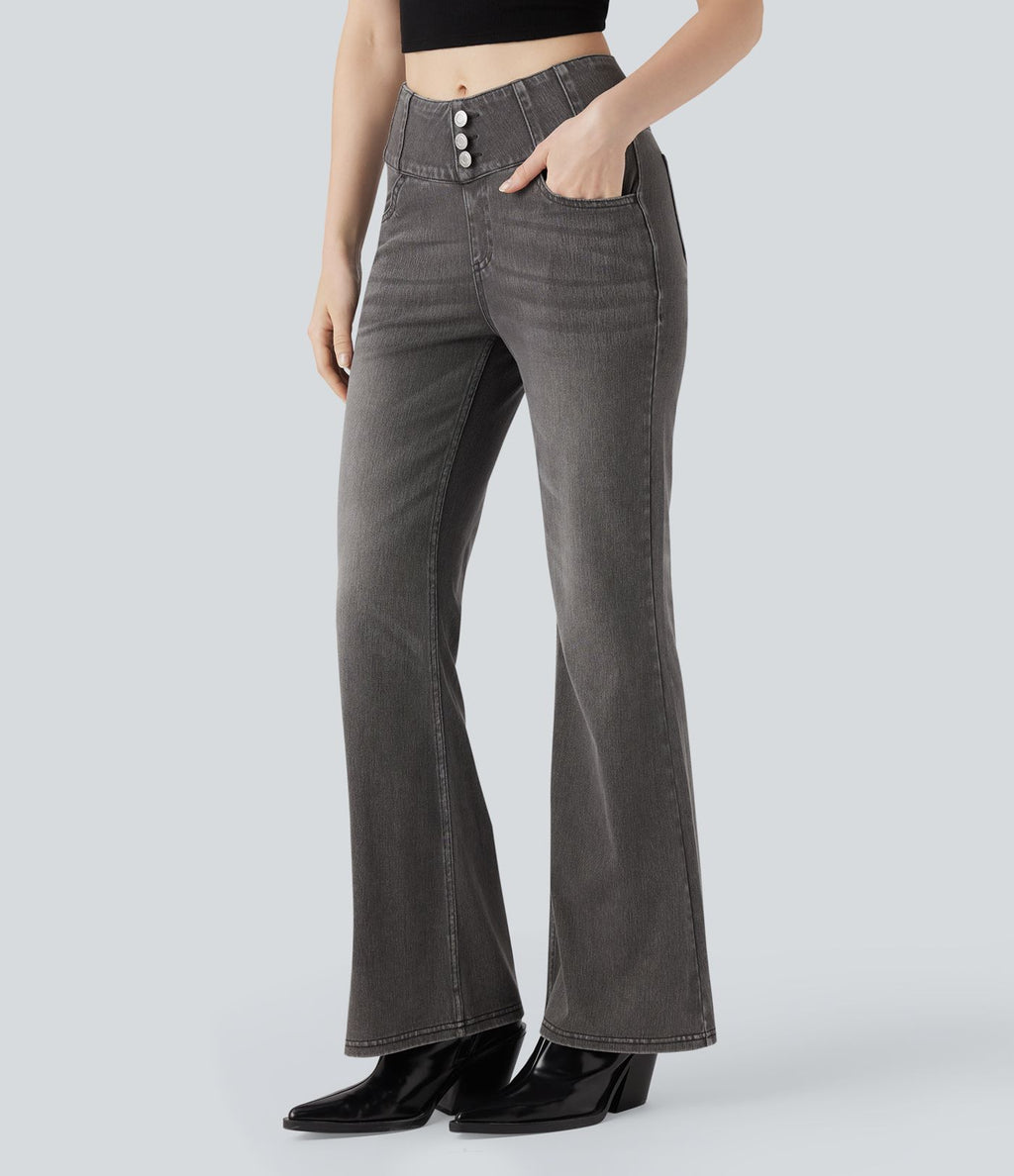 Jean bootcut taille haute Halara Flex™ avec poches