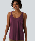 Débardeur casual col U coupe ample