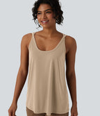Débardeur casual col U coupe ample