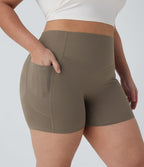 Short cycliste 7,5 cm d'entraînement gainant taille haute avec poches Halara UltraSculpt™