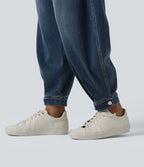 Halara Flex™ Jogging barrel en denim taille mi-haute avec poches