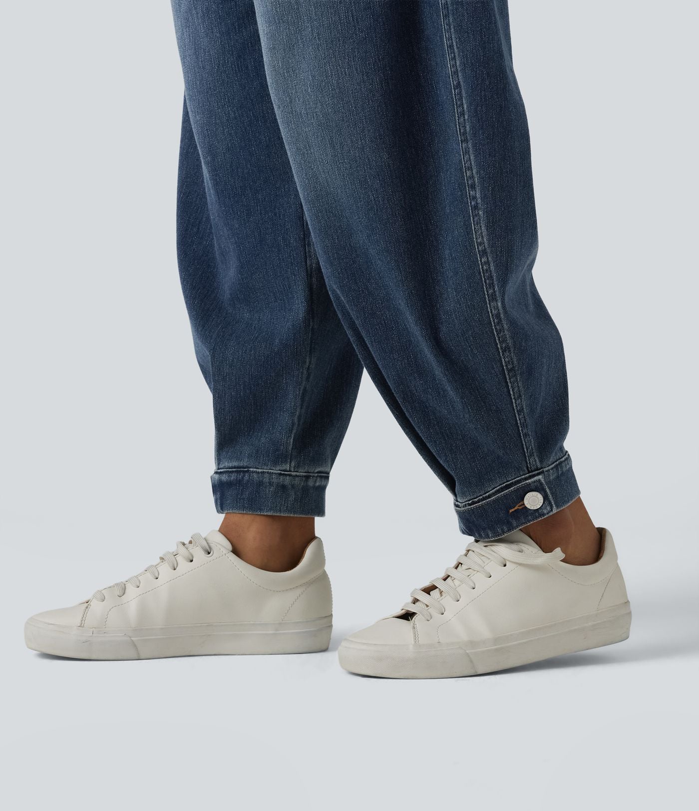Halara Flex™ Jogging barrel en denim taille mi-haute avec poches