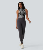 OneForm Débardeur de yoga sans couture col cheminée color block Seamless Flow
