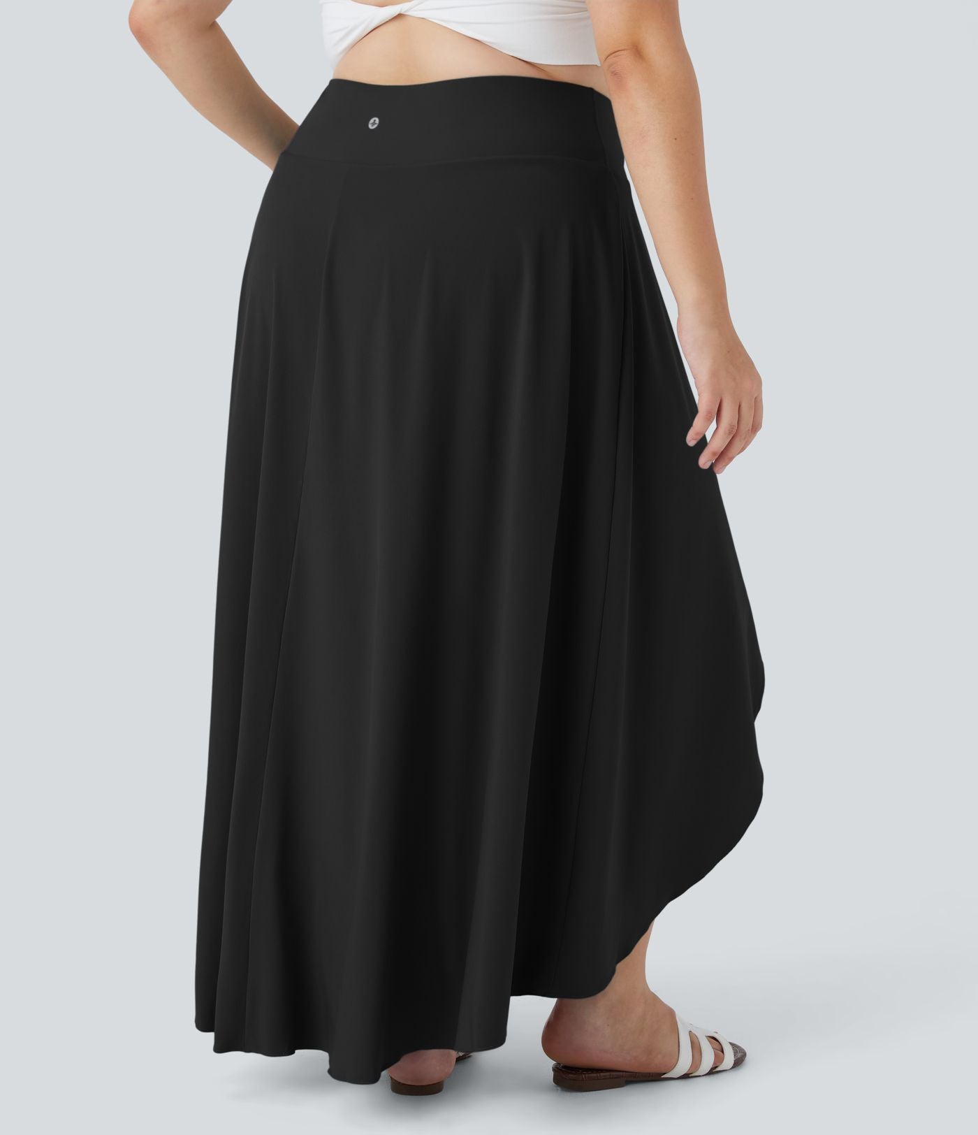 Breezeful™ Taille Haute à Volants 2 en1 Fluide Sèchement Rapide Quotidien Causal Grande Taille