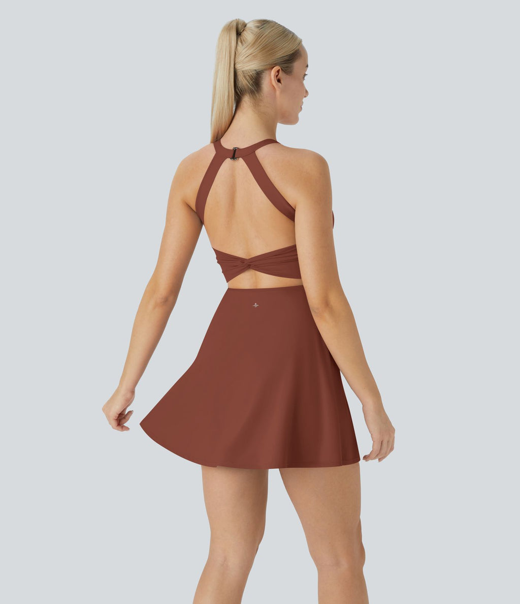 Softlyzero™ Airy Robe Sport Torsadée Dos Nu Édition Easy Peasy