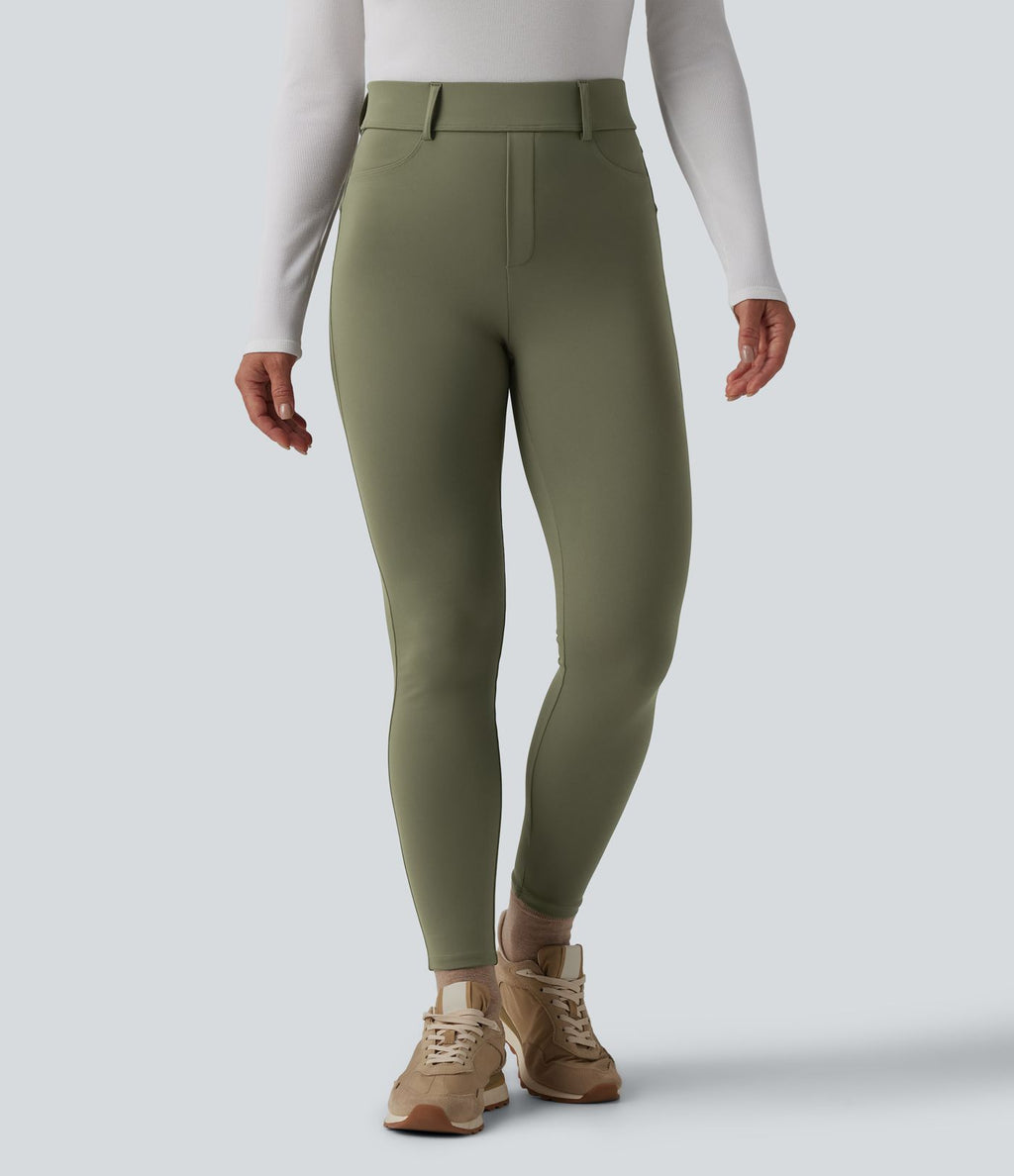 Legging thermique SoftlyZero™ Plush 7/8 taille haute avec poches
