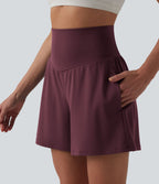 Short de yoga SoftlyZero™ Airy taille haute effet frais InstantCool avec poches 12,5 cm