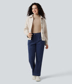 Veste sherpa col tailleur manches longues