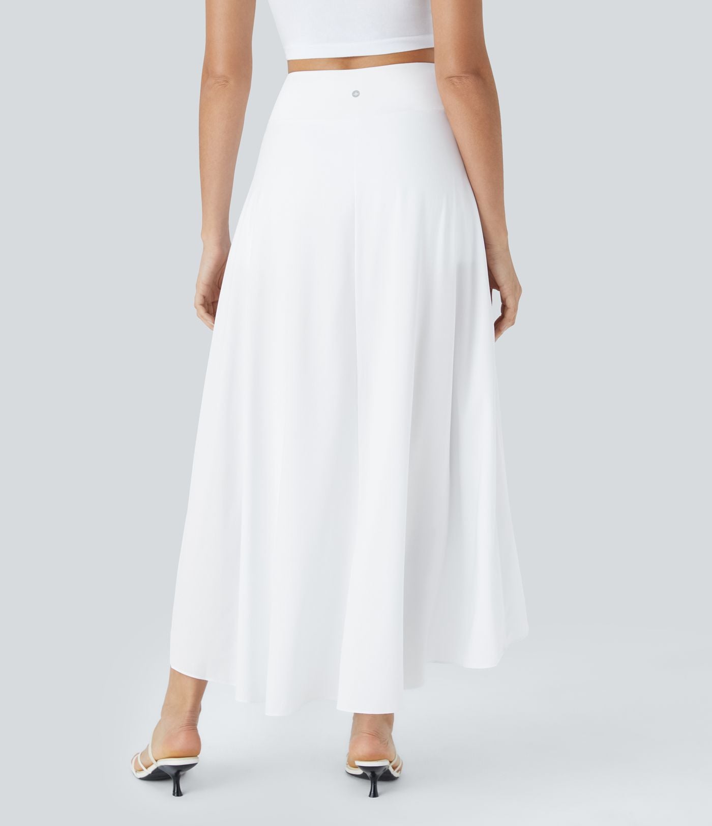 Jupe Longue Casual Breezeful™ Taille Haute à Volants 2en1 Fluide Sèchement Rapide Quotidien Maxi