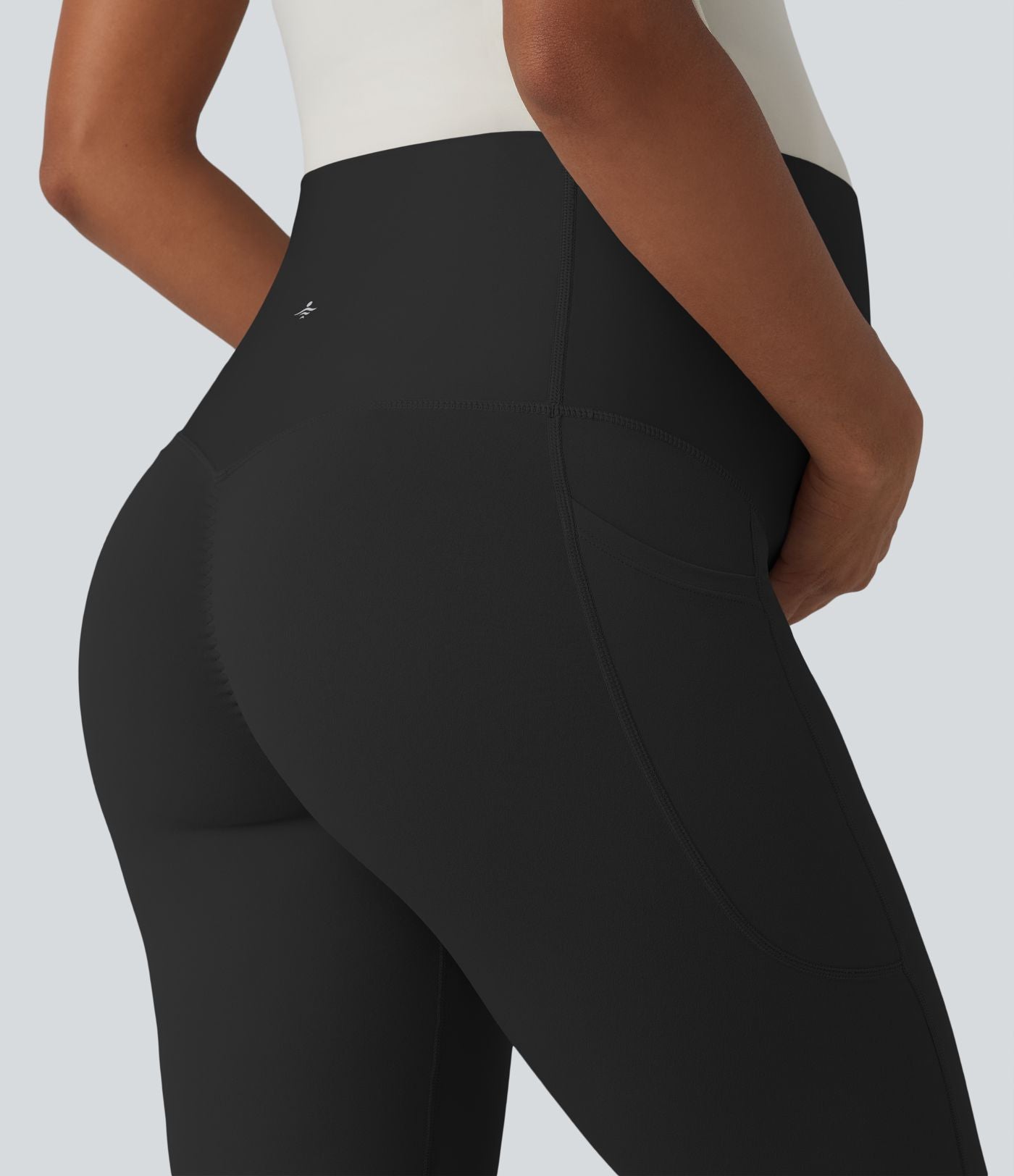 SoftlyZero™ Legging de yoga de maternité évasé taille super haute avec poches