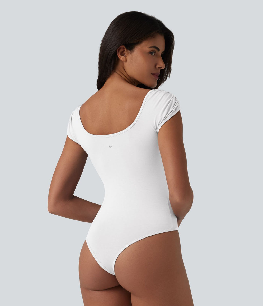 Body casual à manches courtes