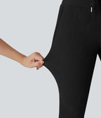 Jogging matelassé casual PuffFlex taille haute avec cordon de serrage et poches