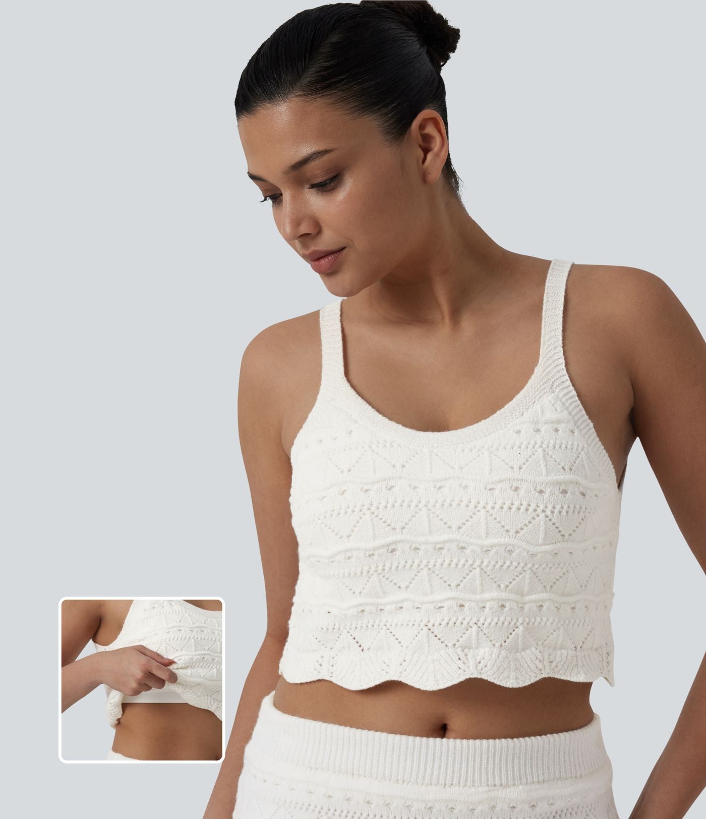 Gilet court col rond