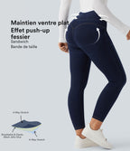 Legging 7/8 en denim gainant taille haute effet push-up Halara Flex™ avec poches