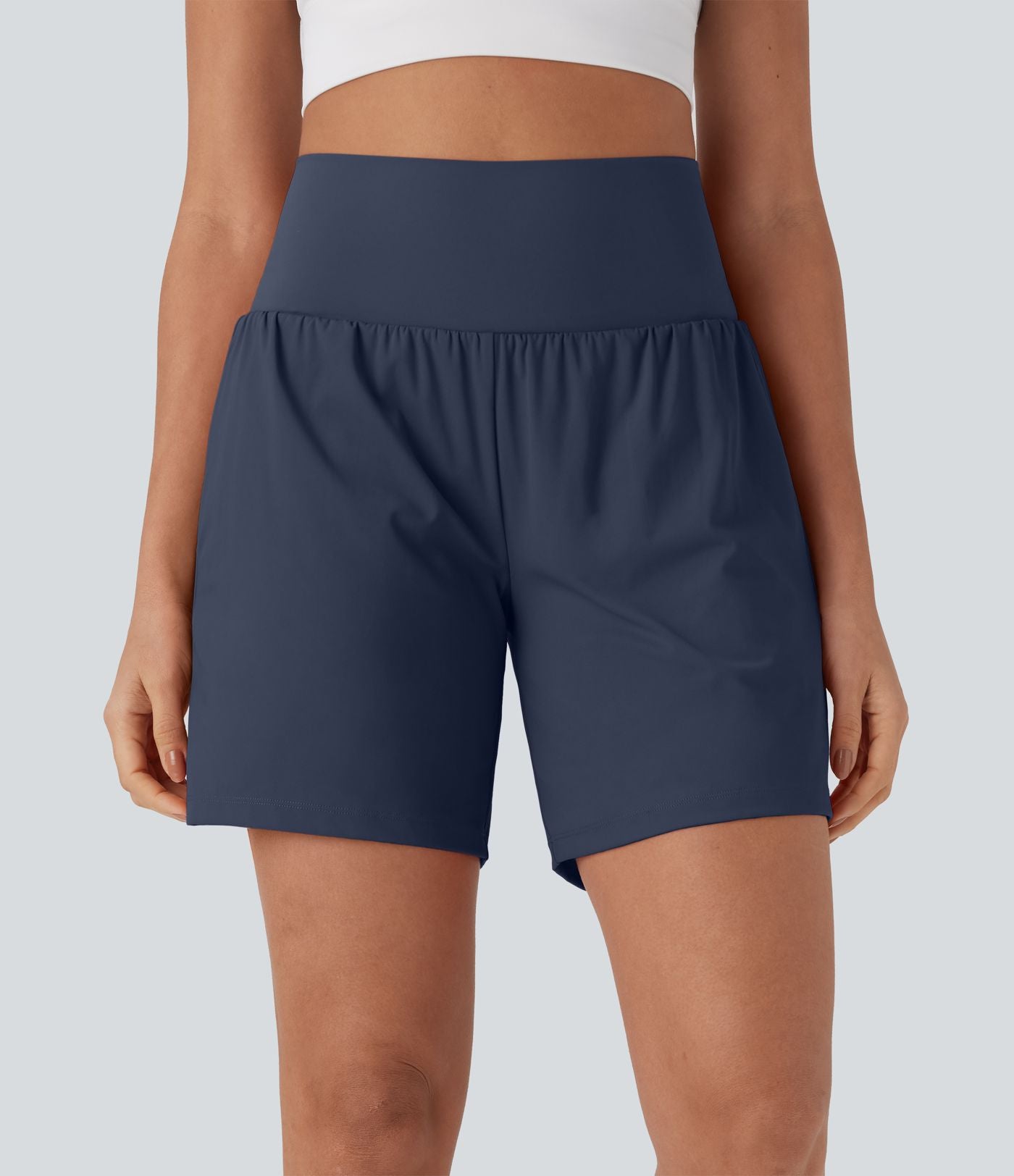 Short de yoga SoftlyZero™ Airy 2-en-1 taille très haute avec poches et effet frais InstantCool 17,5 cm