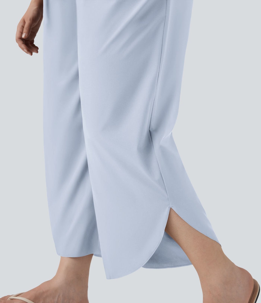Pantalon tailleur gainant taille haute avec poches Halara Flex™
