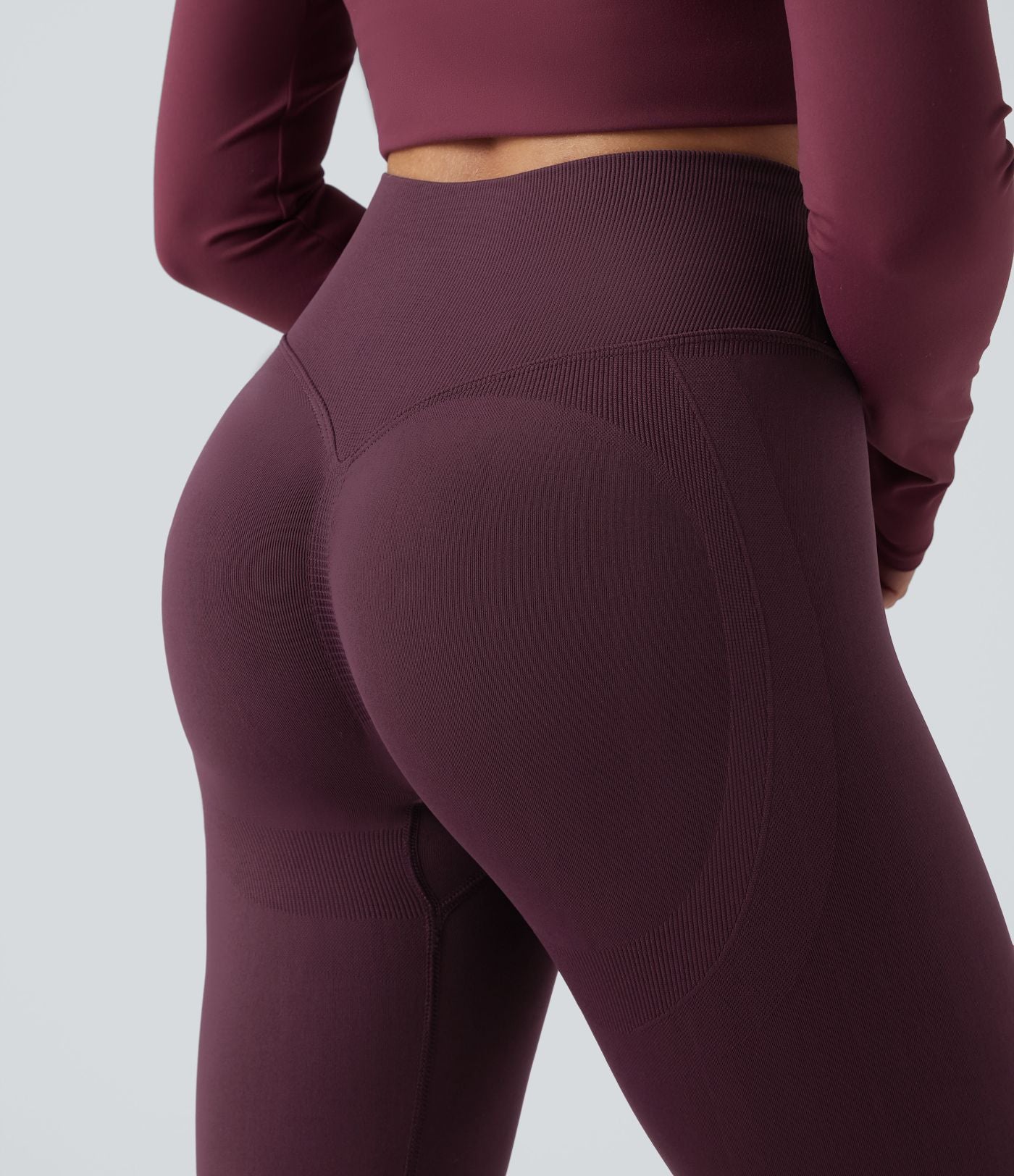 OneForm Seamless Flow Legging 7/8 yoga froncé taille haute croisée