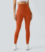 Legging taille haute froncé uni sans couture OneForm Seamless Flow