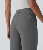 Pantalon de golf droit taille haute séchage rapide avec poches – UPF 40+