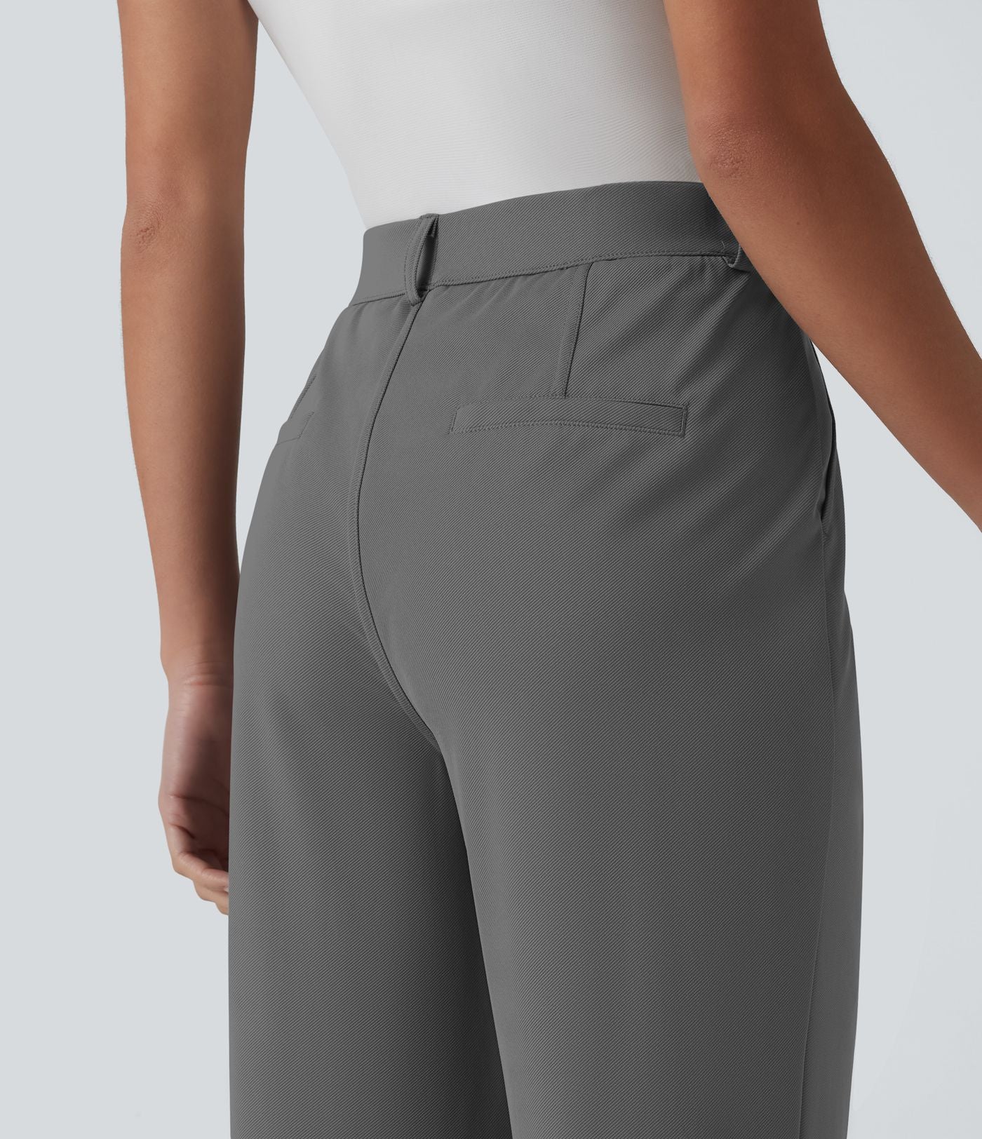 Pantalon de golf droit taille haute séchage rapide avec poches – UPF 40+