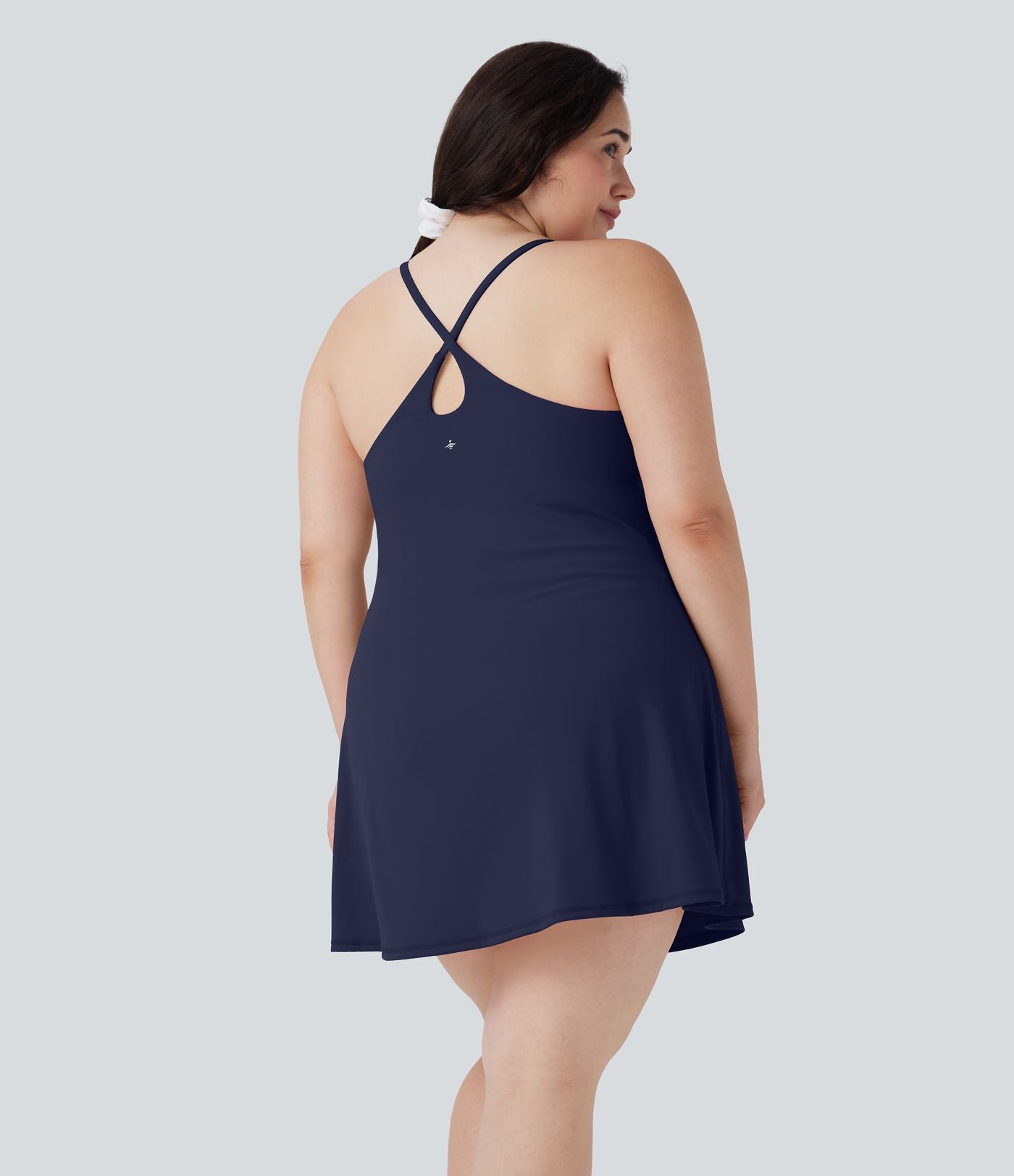 Robe de sport grande taille dos nu Softlyzero™ Plush - longueur rallongée - Easy Peasy Edition