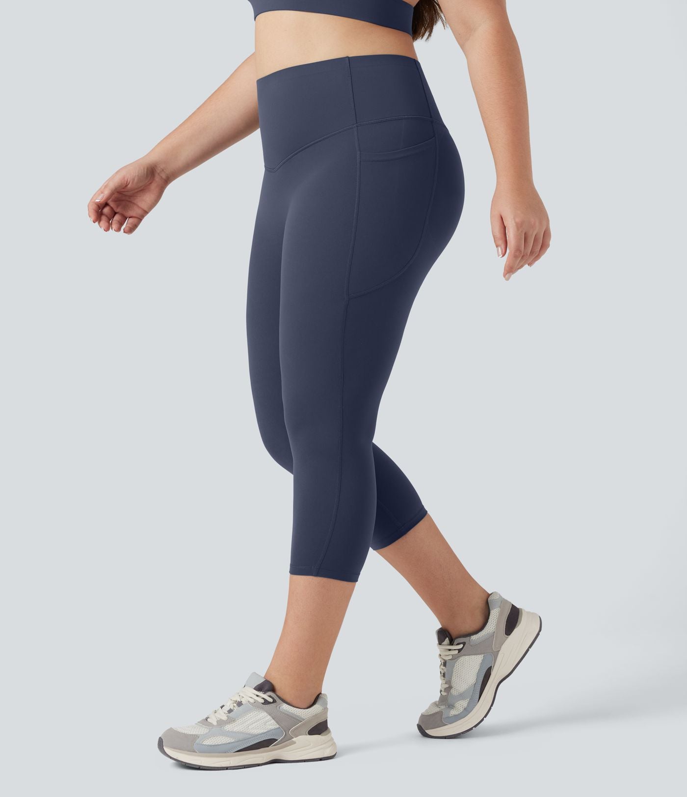 Jupe-short de tennis courte 2-en-1 gainante taille haute avec poches