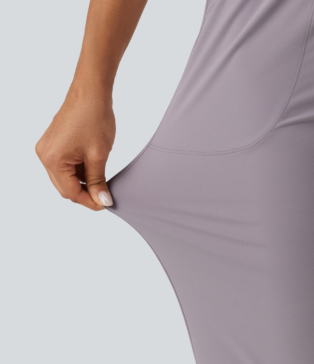 Pantalon de jogging de yoga Halara UltraSculpt™ taille haute, à cordon de serrage et fronces, avec poches