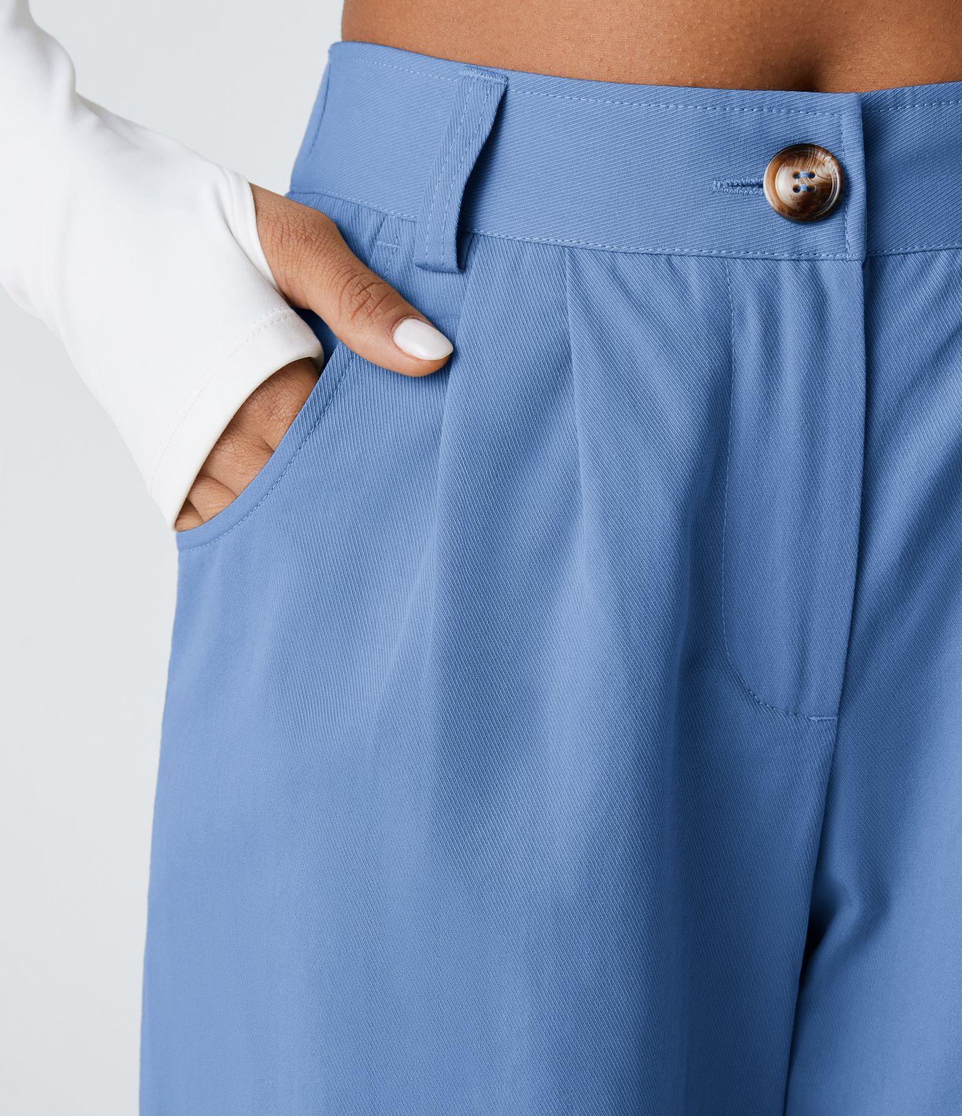 Joggings décontractés à taille mi-haute avec poches