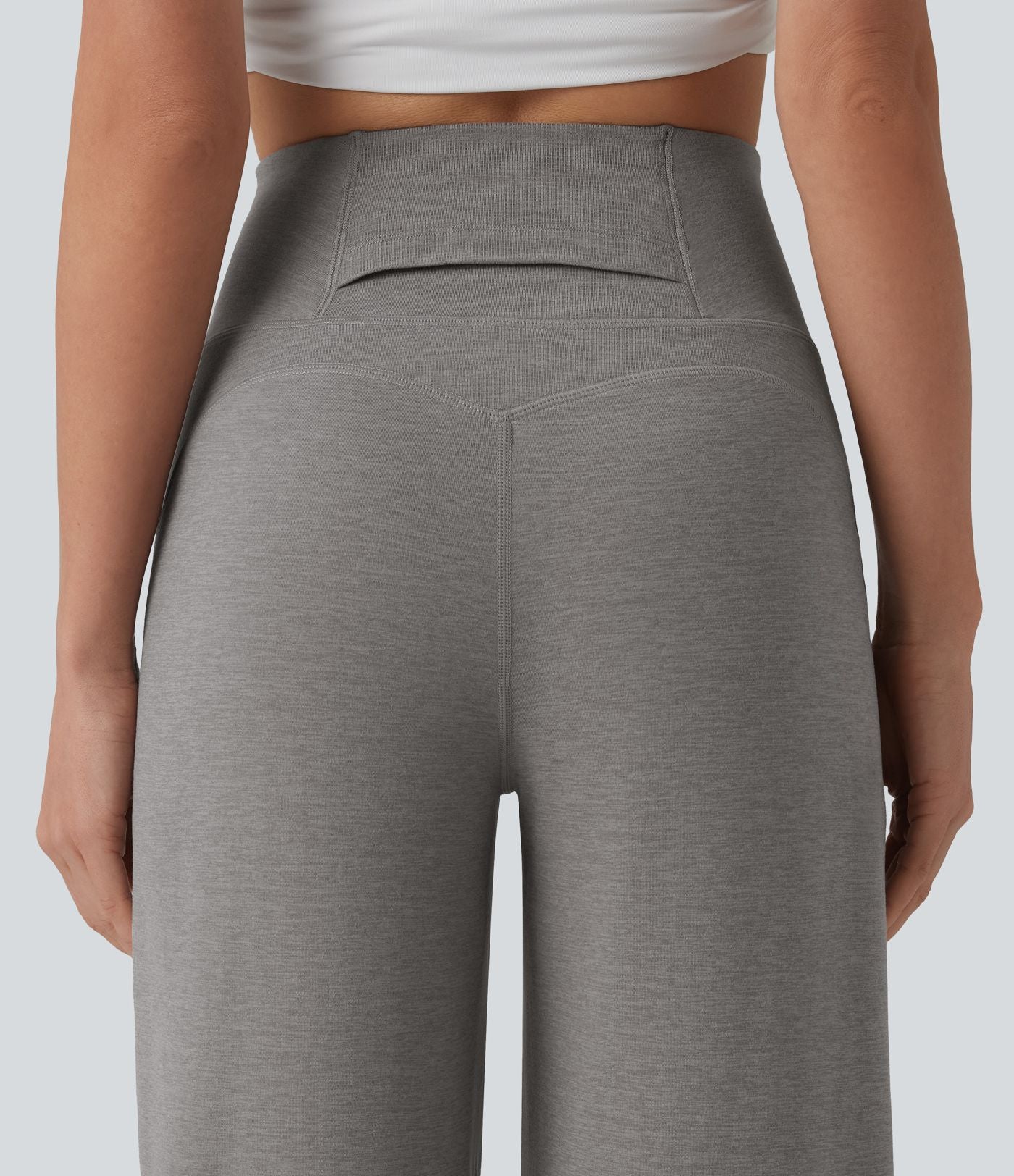Pantalon droit taille haute ventre plat avec poche