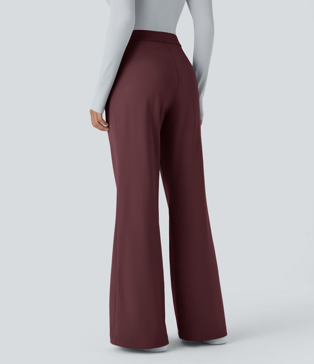 Pantalon tailleur évasé taille haute Halara Flex™ DayStretch avec poches