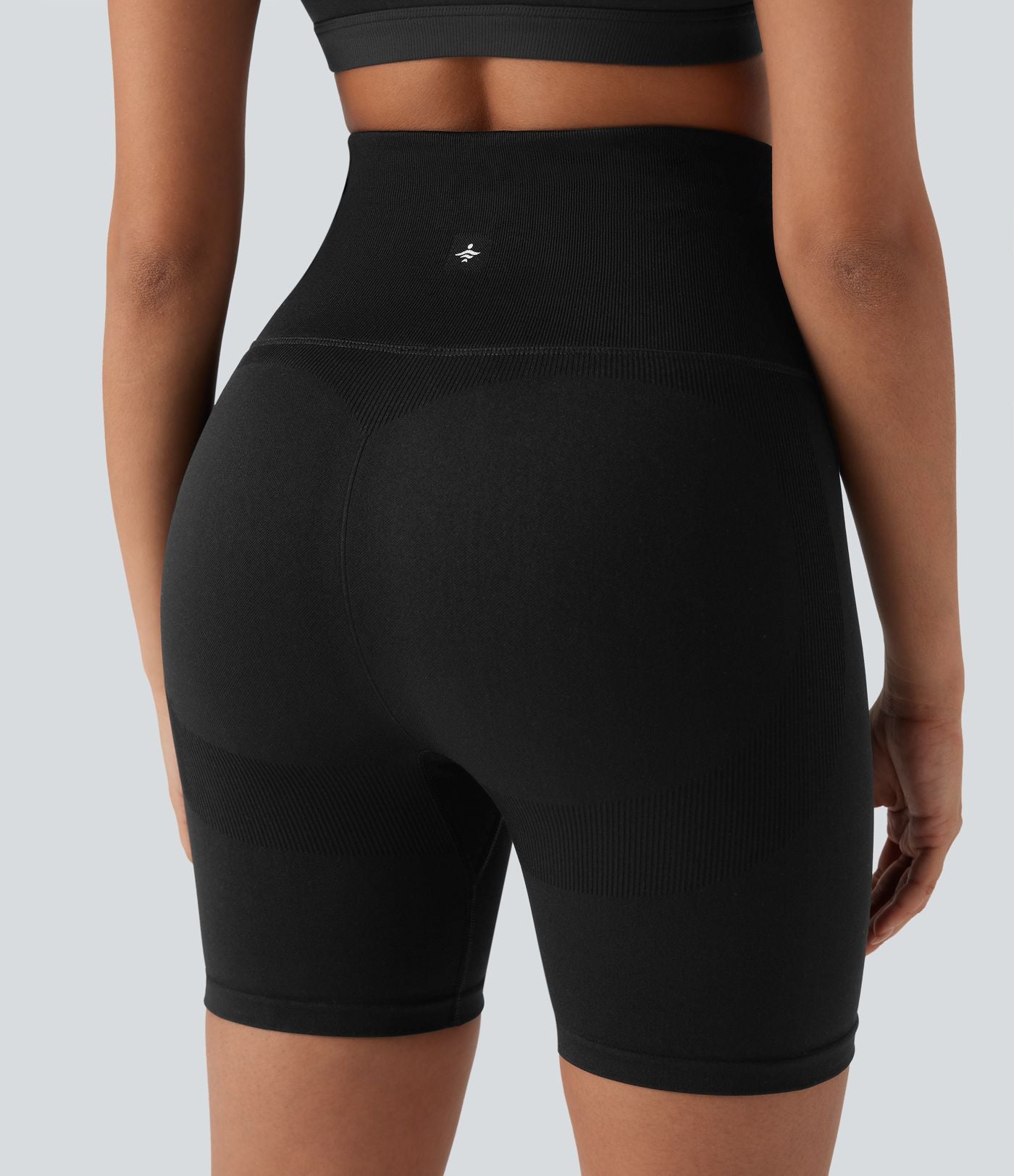 Short cycliste taille haute color block repliable sans couture OneForm Seamless Flow