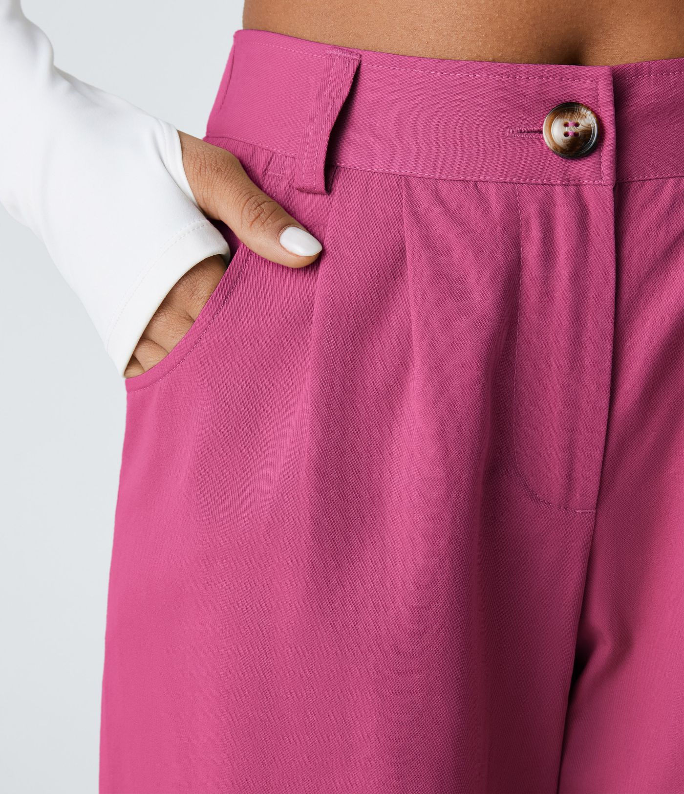 Joggings décontractés à taille mi-haute avec poches