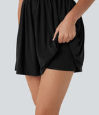 Combi-short 2-en-1 avec coussinets et poches - Édition Easy Peasy