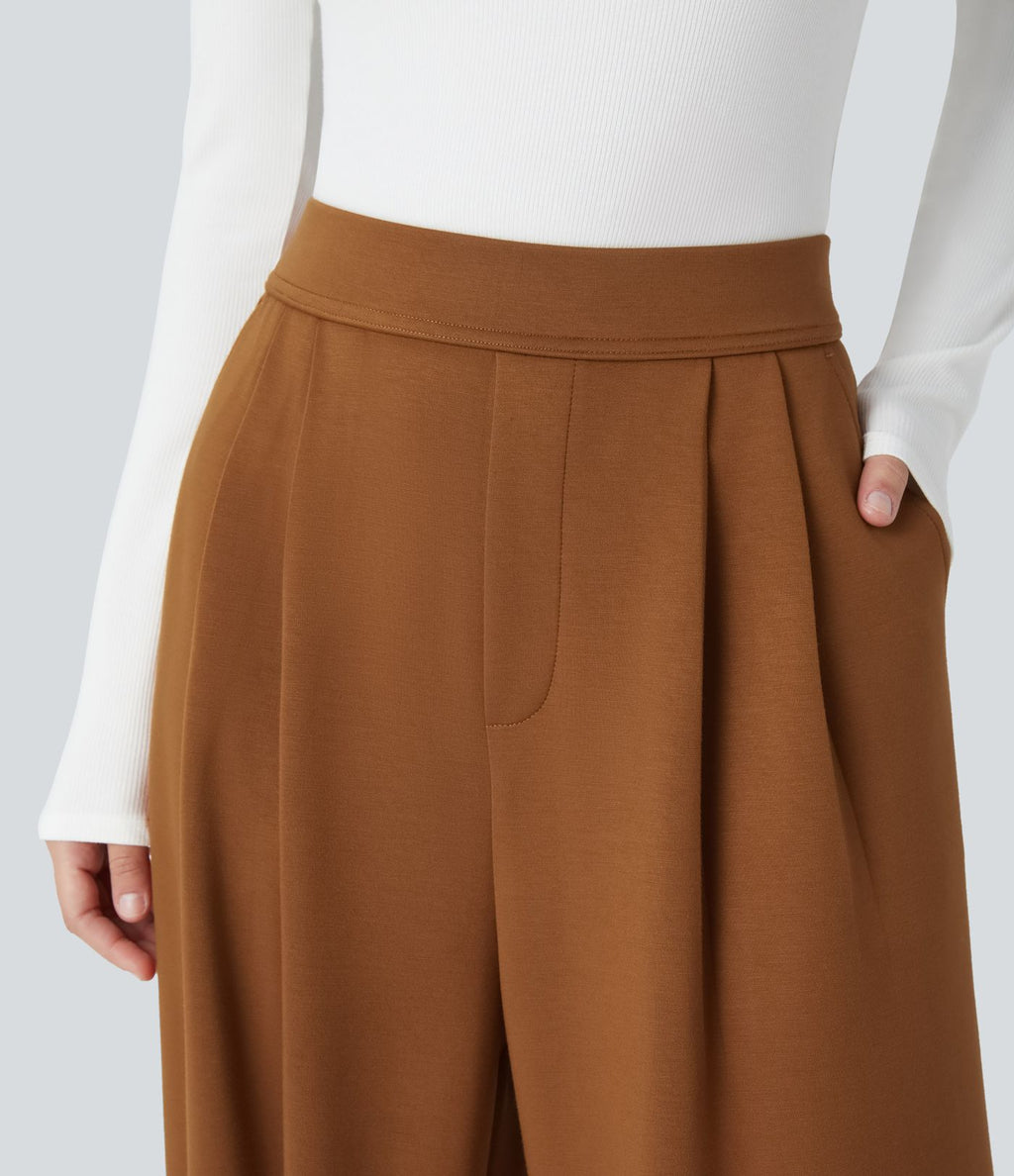 Pantalon de travail Halara Flex™ ample taille haute avec poches
