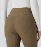 Jogging matelassé casual PuffFlex taille haute avec cordon de serrage et poches