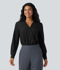 Body chemise de travail Breezeful™ col V manches longues séchage rapide