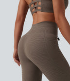 Legging de yoga Halara UltraSculpt™ taille haute avec cordon de serrage imprimé zèbre avec poches