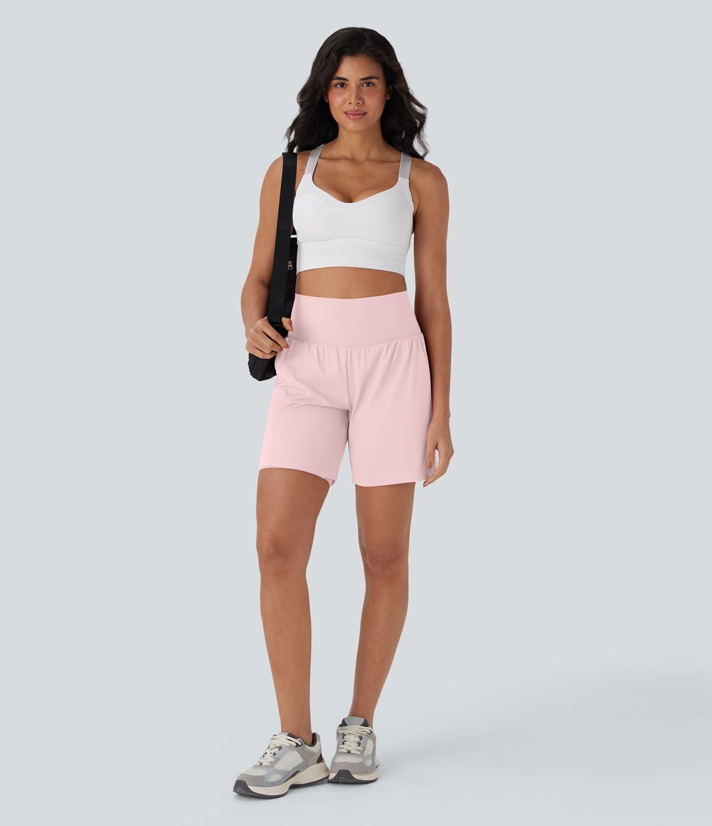 Short de yoga SoftlyZero™ Airy 2-en-1 taille très haute avec poches et effet frais InstantCool 17,5 cm