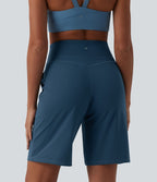 Bermuda de yoga Halara UltraSculpt™ gainant taille haute 25 cm avec poches