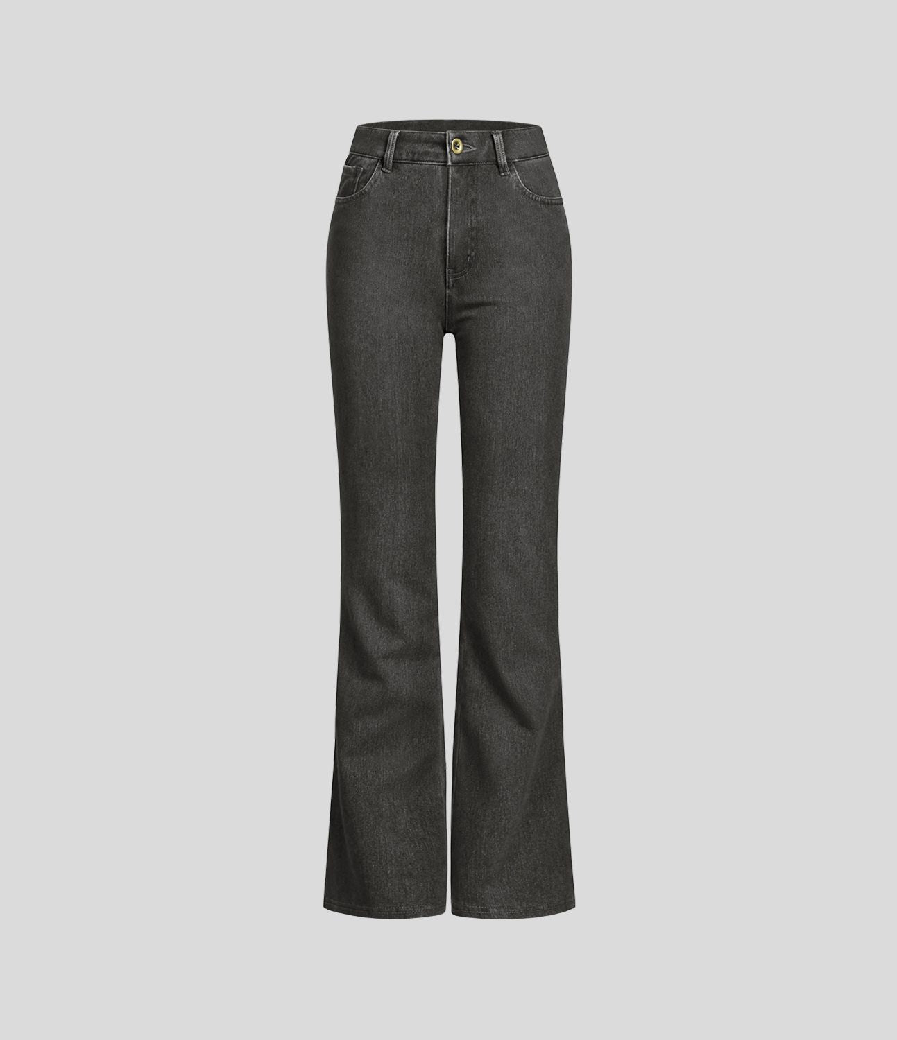Halara Flex™ Jean Évasé Casual Taille Mi-haute Tricot Extensible Boutonnés Poches
