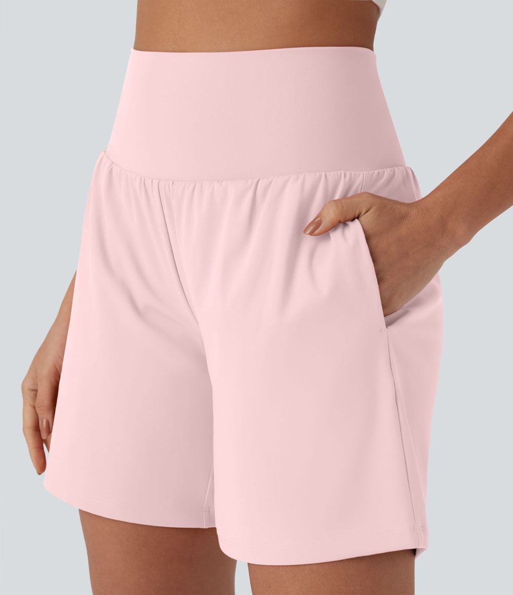 Short de yoga SoftlyZero™ Airy 2-en-1 taille très haute avec poches et effet frais InstantCool 17,5 cm