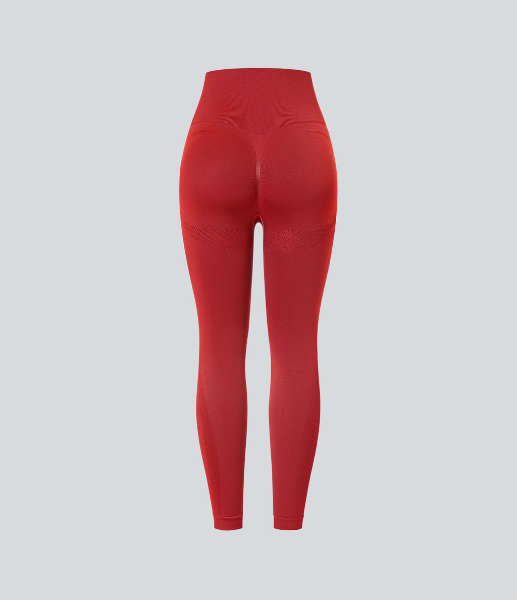 Legging yoga 7/8 taille haute froncé sans couture OneForm Seamless Flow