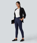 Pantalon tailleur thermique SoftlyZero™ Plush taille en V taille haute avec fermeture éclair et poches